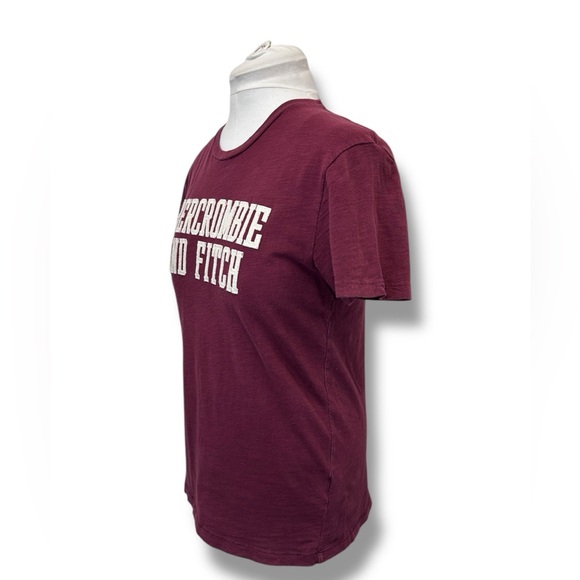 Abercrombie and Fitch Vintage Block Letter Appliqué Logo T Shirt, sz S - Picture 4 of 13